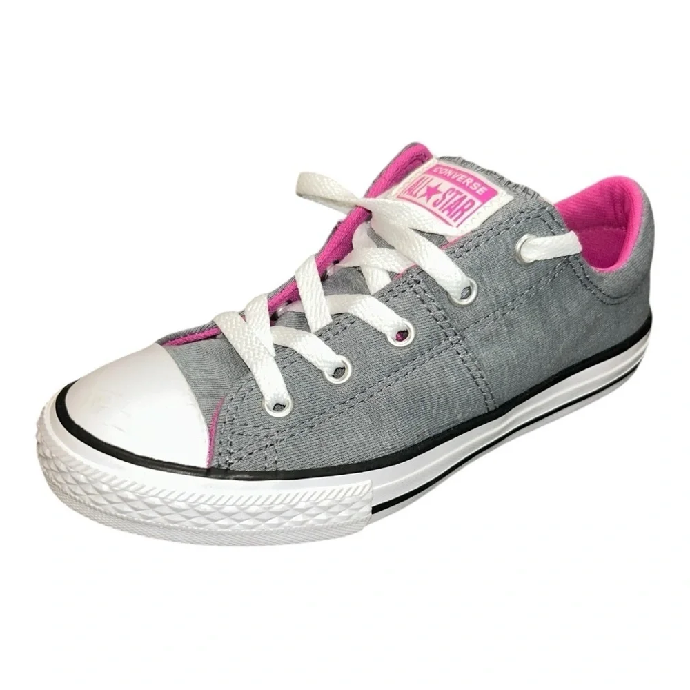 Converse CTAS Madison magenta pink grey like new Size 2 youth beautiful
